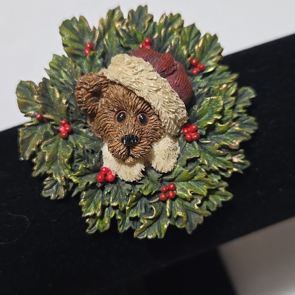 Boyds Bears Christmas Brooch